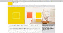 Desktop Screenshot of fondazionecalderara.it